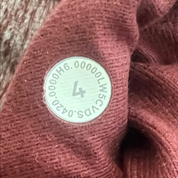 Lululemon Women's Align Jogger  Ready to Rulu Fleece Heathered Burgundy Sz 4 - Picture 6 of 6
